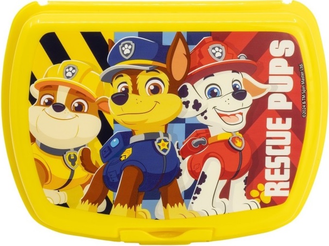 Imaginea produsului 'Cutie alimentară sandwich: Patrula Cațelusilor. Boy Rescue Pups. Galben'