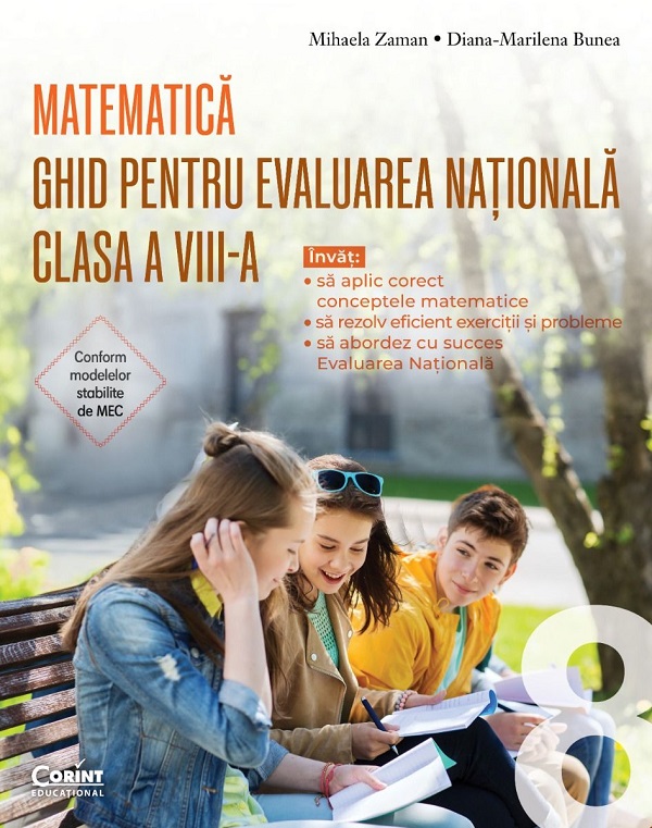 Coperta cărții 'Pachet 2 cărți: Ghid Evaluare Națională + Ghid Evaluare Națională. Modele și sugestii de rezolvare - Matematică - Clasa'