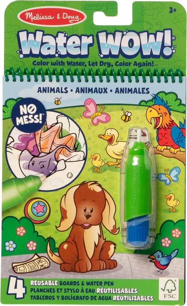 Imaginea produsului 'Carte de colorat reutilizabilă cu apă. Animale'