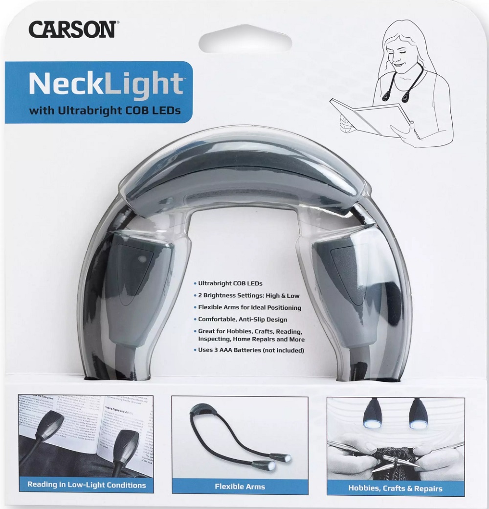 Imaginea produsului 'Lampă LED de gât hands-free cu 2 surse de lumină'