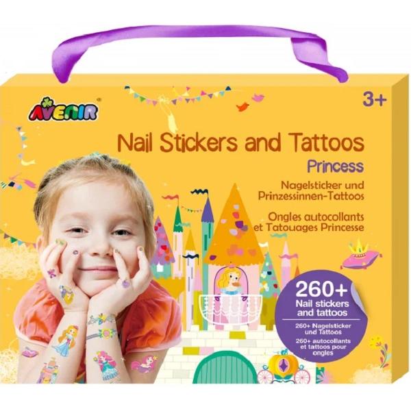 Stickere pentru unghii si tatuaje. Printesa
