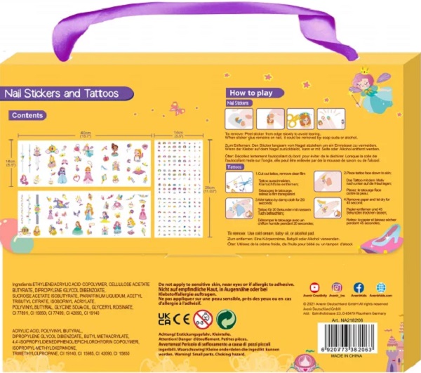 Imaginea produsului 'Stickere pentru unghii și tatuaje. Prințesa'