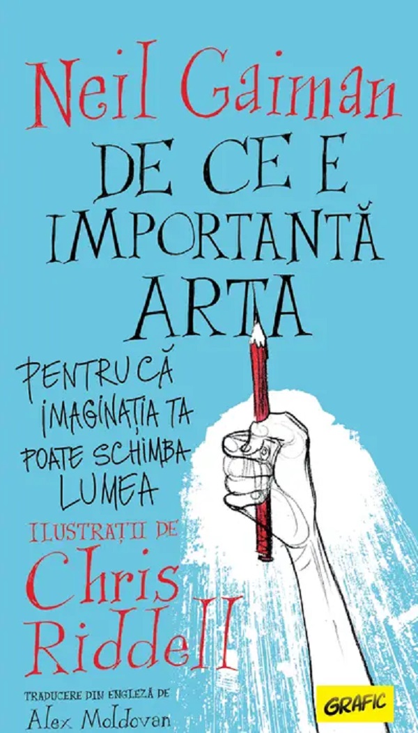 Coperta cărții 'De ce e importantă arta - Neil Gaiman'