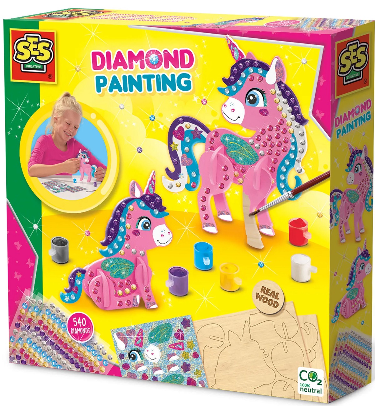 Imaginea produsului 'Set creativ: Pictură cu diamante. Unicord 3D'