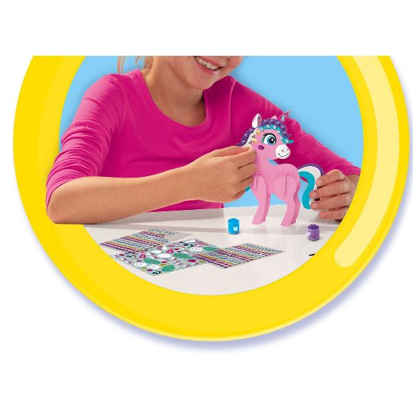 Set creativ: Pictura cu diamante. Unicord 3D