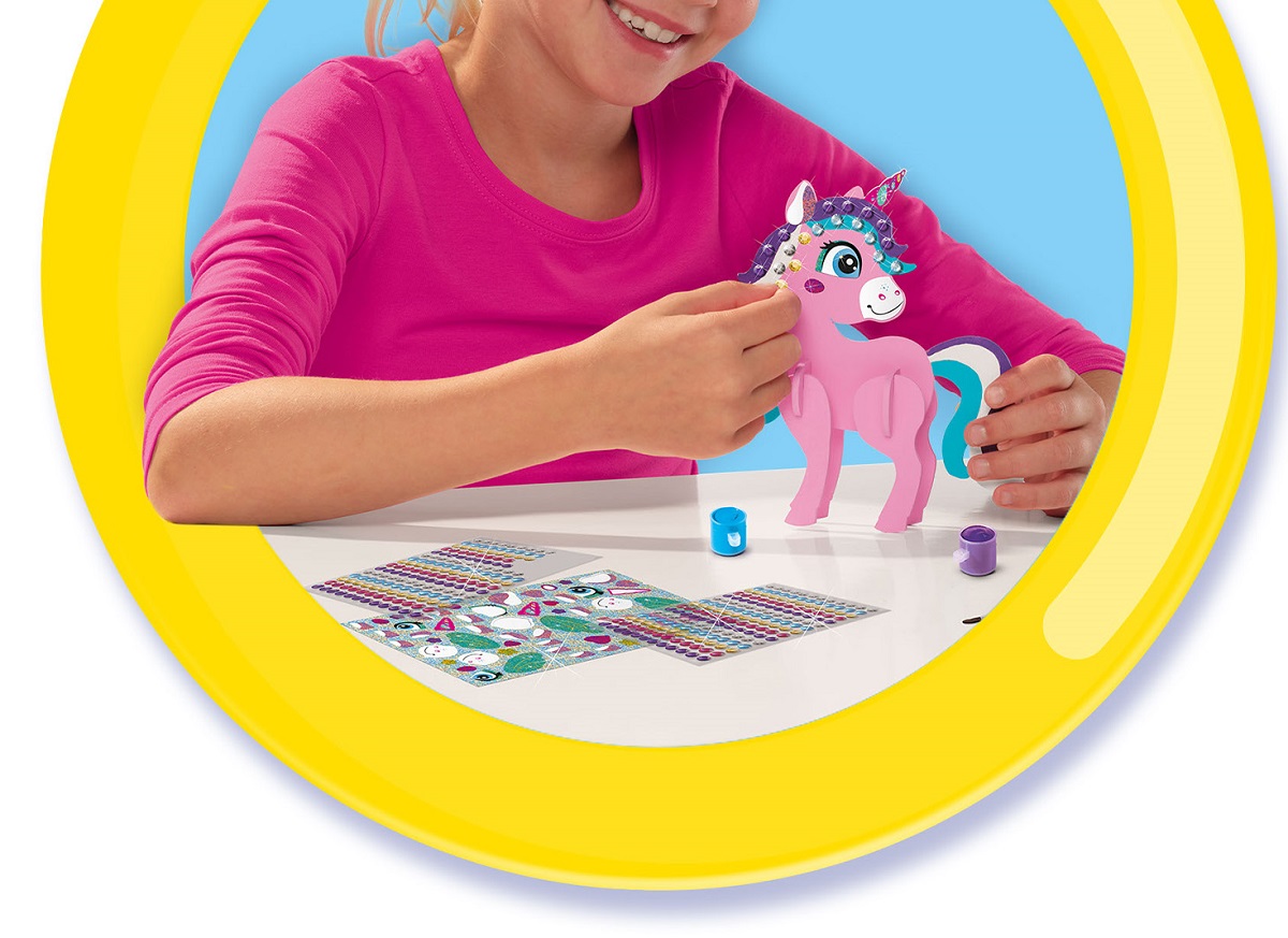 Imaginea produsului 'Set creativ: Pictură cu diamante. Unicord 3D'
