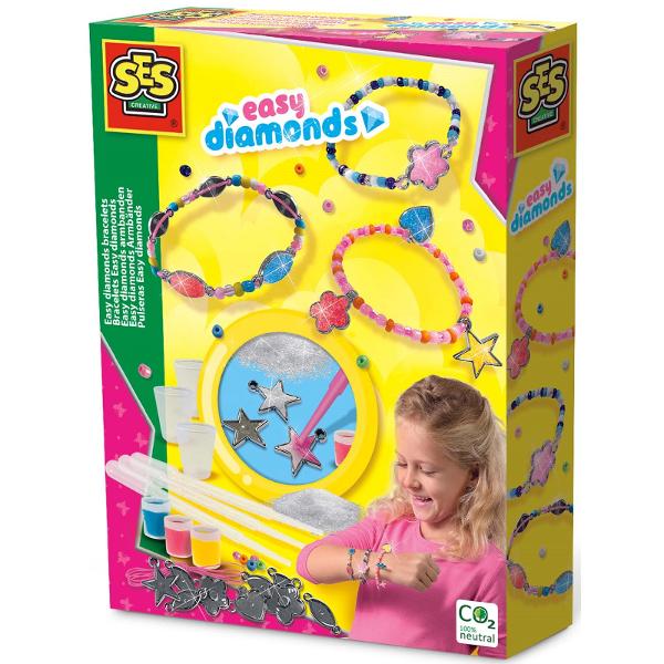 Set creativ: Bratari cu diamante