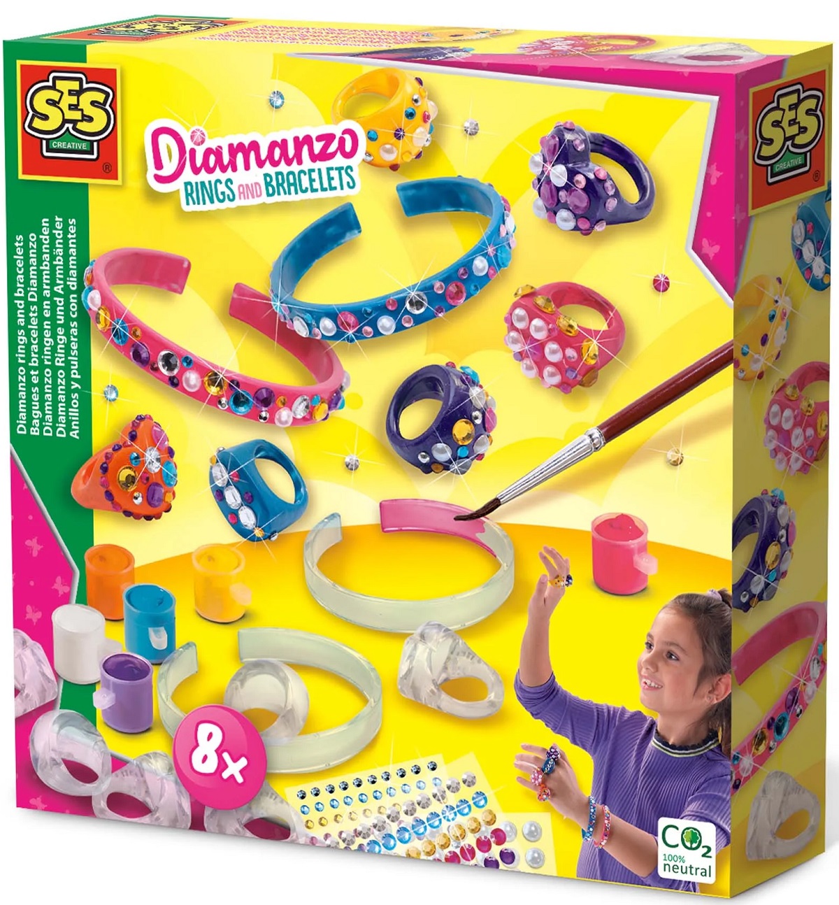 Imaginea produsului 'Set creativ: Inele și brățări cu diamante'