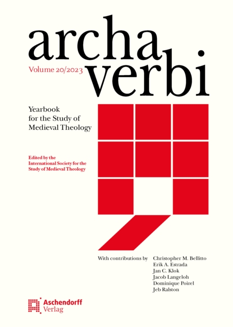 Coperta cărții 'Archa Verbi 20/2023 -'