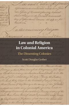 Coperta cărții 'Law and Religion in Colonial America - Scott Douglas Gerber'