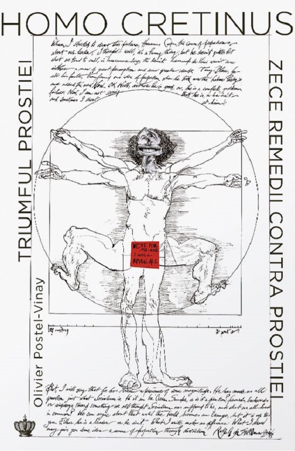 Homo Cretinus. Triumful prostiei. Zece remedii contra prostiei de Olivier Postel-Vinay - coperta cărții