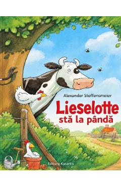 Coperta cărții 'Lieselotte stă la pândă - Alexander Steffensmeier'