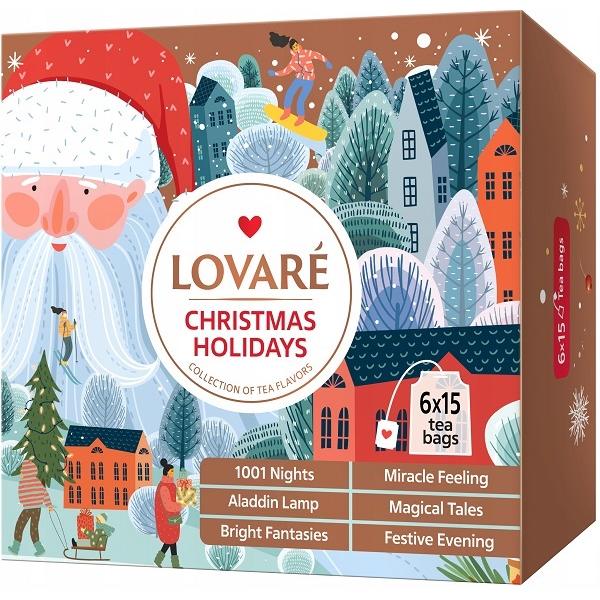 Set ceai: 6 arome x 15 pliculete. Christmas Holidays