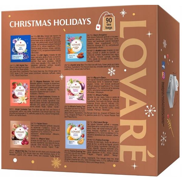 Set ceai: 6 arome x 15 pliculete. Christmas Holidays