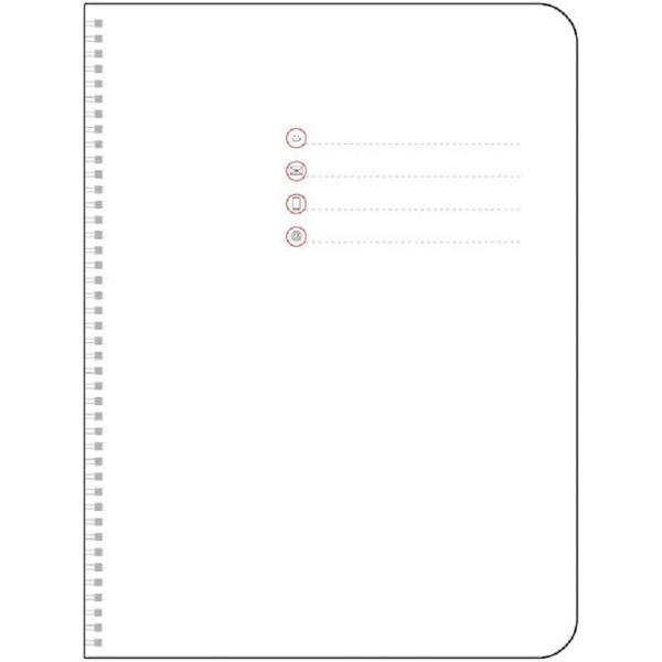 Agenda nedatata cu spira. Siena neagra