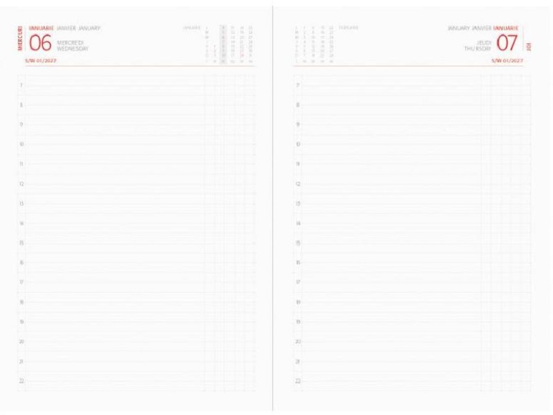 Imaginea produsului 'Agendă zilnică 2027 A5: Albastră. Basic Ego'