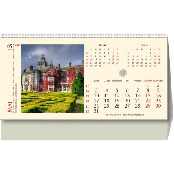 Calendar birou 2027: Castele