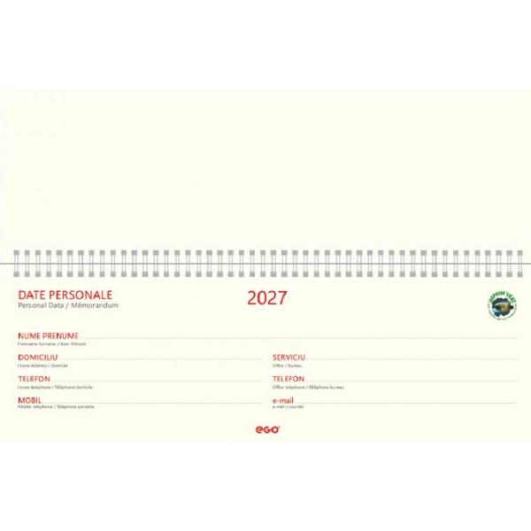 Planner birou 2027. Verde