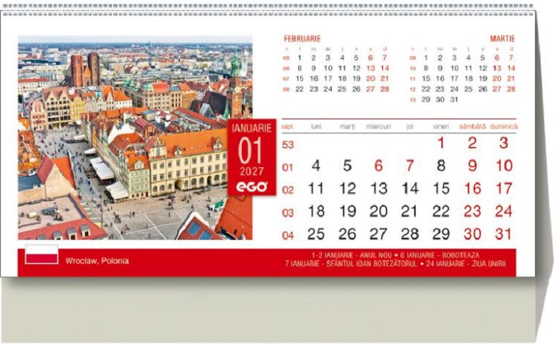 Imaginea produsului 'Calendar birou 2027: Orașele lumii'
