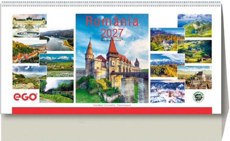 Imaginea produsului 'Calendar birou 2027: România'