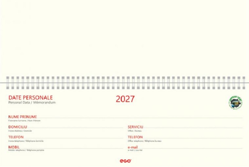 Imaginea produsului 'Planner birou 2027. Maro'