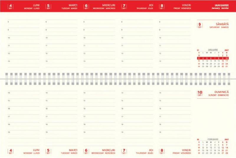 Imaginea produsului 'Planner birou 2027. Maro'