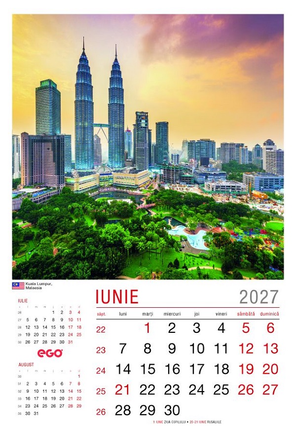 Imaginea produsului 'Calendar perete 2027. Orașele lumii'