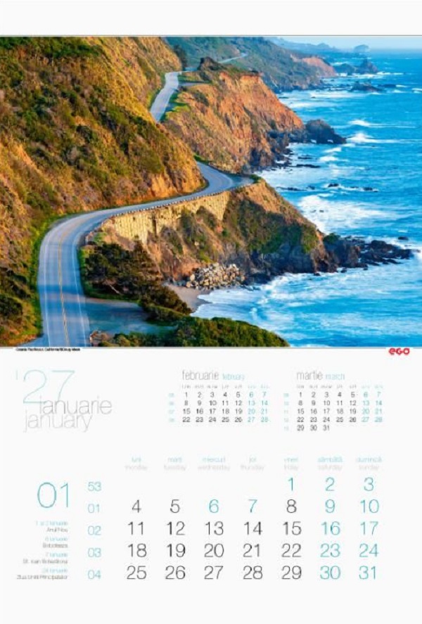 Imaginea produsului 'Calendar perete 2027. Țărmuri'