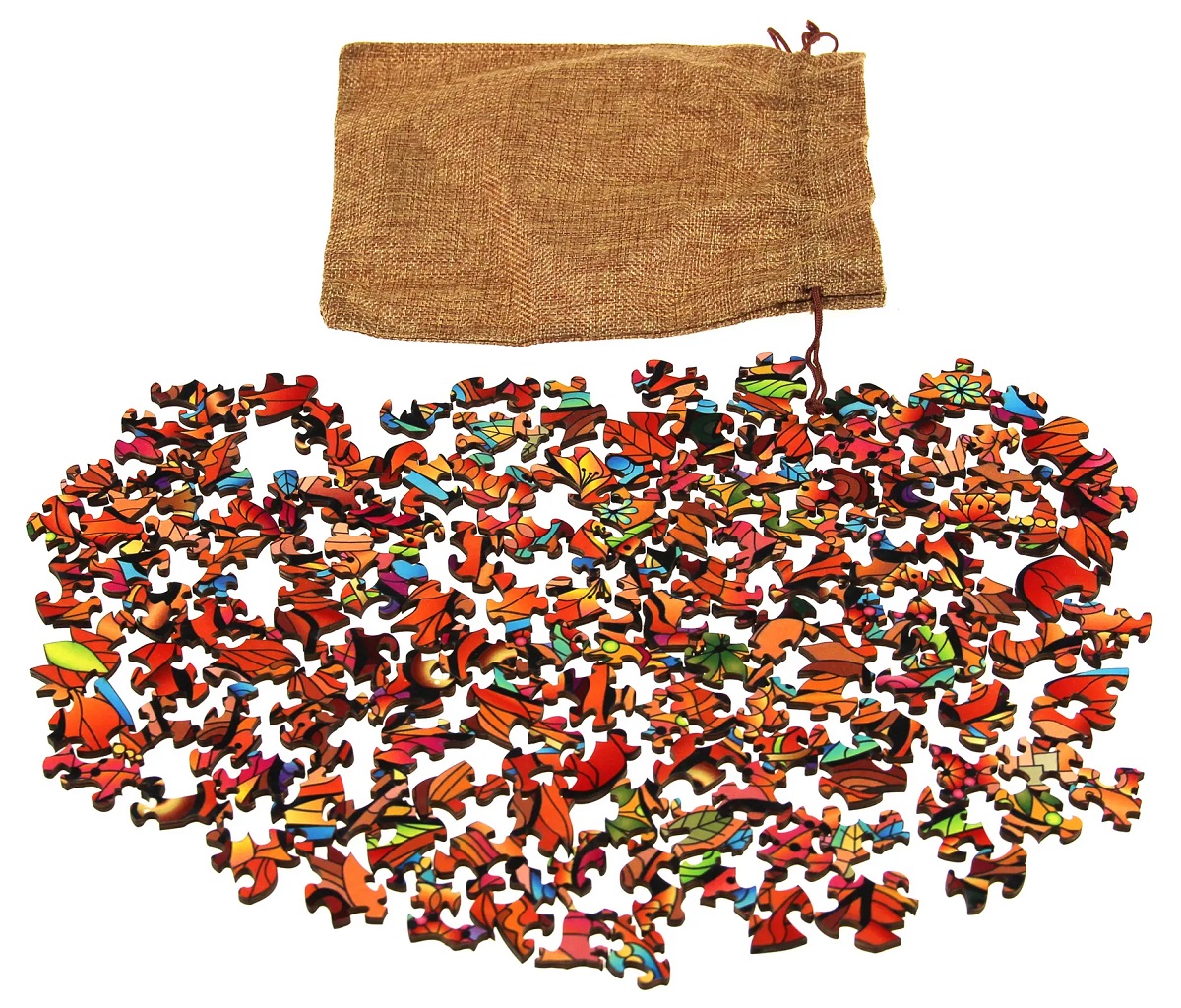 Imaginea produsului 'Puzzle din lemn multicolor 138 piese. Tigru'
