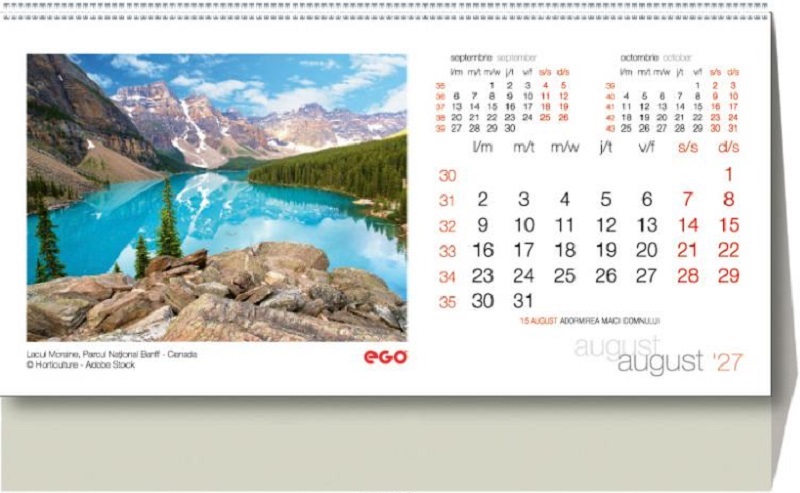 Imaginea produsului 'Calendar birou 2027: Peisaje'