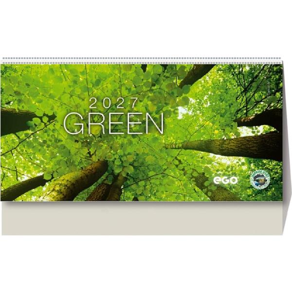 Calendar birou 2027: Green