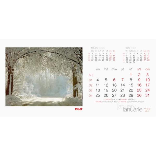 Calendar birou 2027: Alei