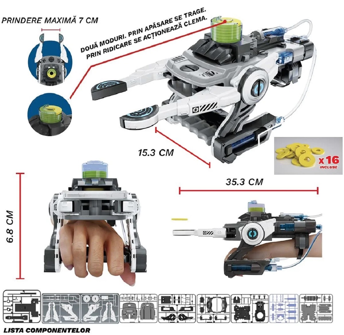 Imaginea produsului 'Jucărie interactivă: Braț robotic hidraulic'