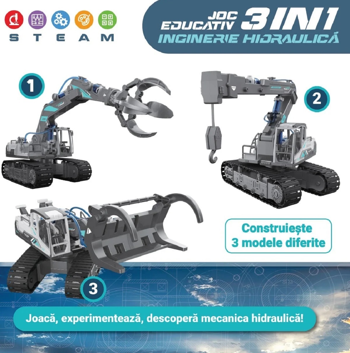 Imaginea produsului 'Joc interactiv. Inginerie hidraulică 3 în 1'