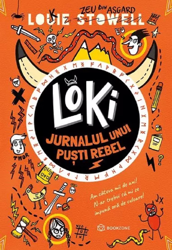 Loki: Jurnalul unui puști rebel de Louie Stowell - Coperta cărții