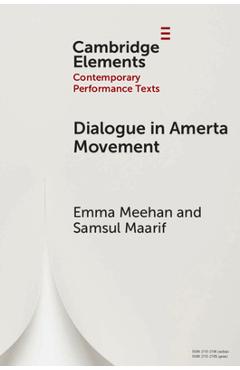 Coperta cărții 'Dialogue in Amerta Movement - Emma Meehan'