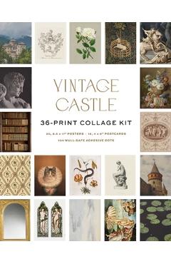Coperta cărții 'Vintage Castle Wall Collage Kit -'