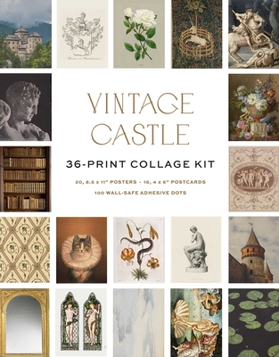 Coperta cărții 'Vintage Castle Wall Collage Kit -'