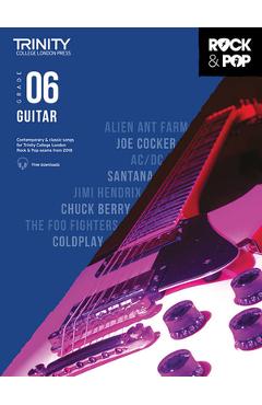 Coperta cărții 'Trinity: Rock & Pop 2018, Guitar Grade 6, Songbook and Sheet Music with Online Audio Official Trinity College London'