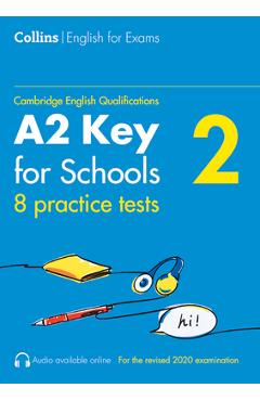 Coperta cărții 'Collins Cambridge English - Practice Tests for A2 Key for Schools (Ket) (Volume 2) - Patrick Mcmahon'