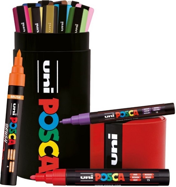 Imaginea produsului 'Set 13 markere Posca în cutie metalică'