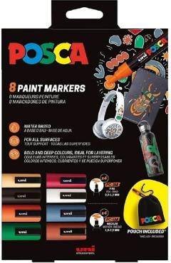 Imaginea produsului 'Set 8 markere Uni Posca PC-3M, PC-5M'