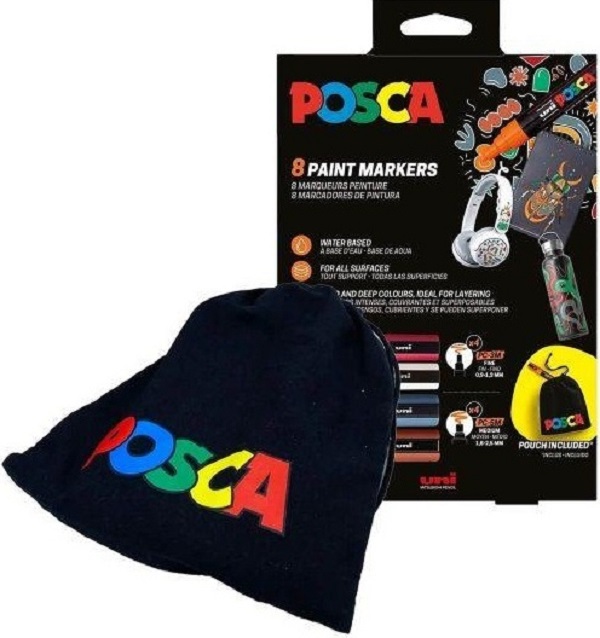 Imaginea produsului 'Set 8 markere Uni Posca PC-3M, PC-5M'