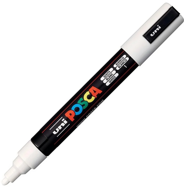 Imaginea produsului 'Marker Alb Uni Posca PC-3M'