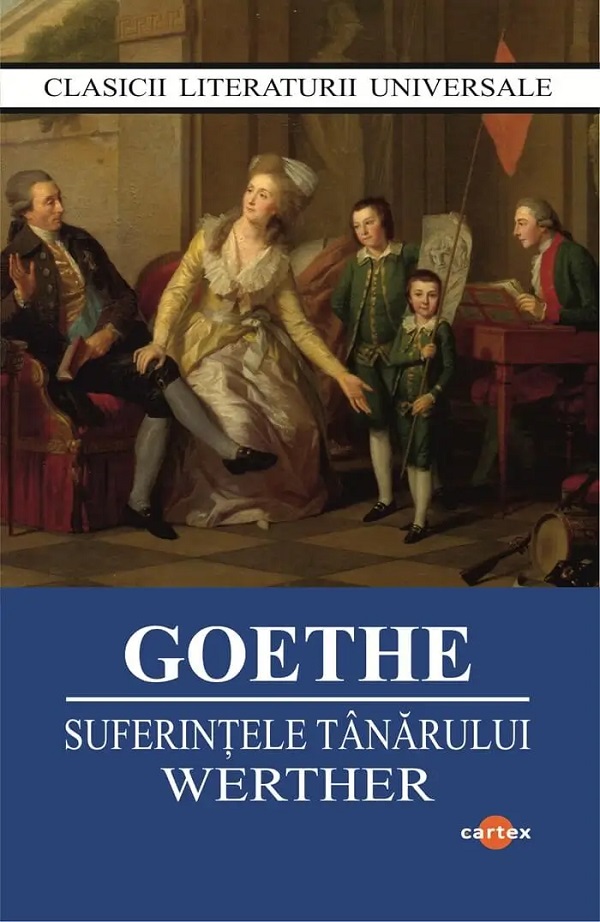 Suferințele tânărului Werther de J.W. Goethe - coperta cărții