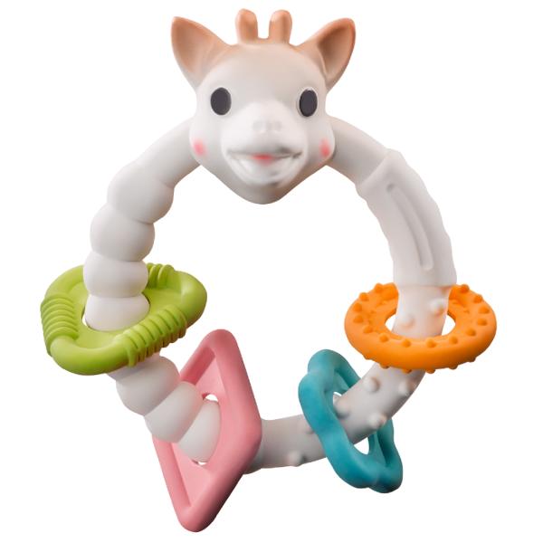 Set bile, cuburi si inel dentitie. Girafa Sophie