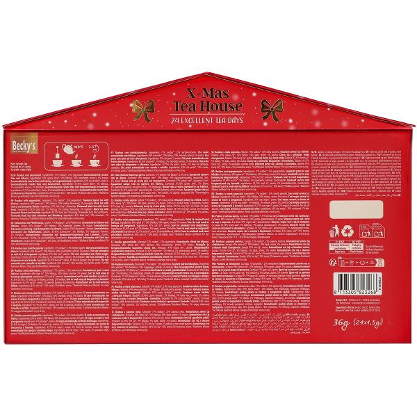 Set ceai: Calendar Advent. X-Mas Tea House