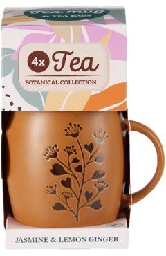 Imaginea produsului 'Set cană și ceai: Botanical. Cană maro'