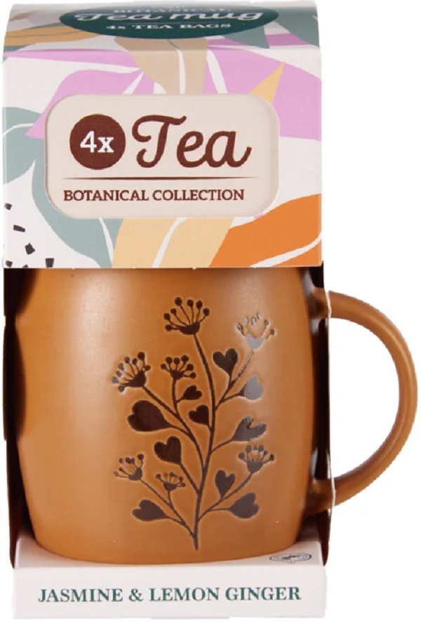 Imaginea produsului 'Set cană și ceai: Botanical. Cană maro'