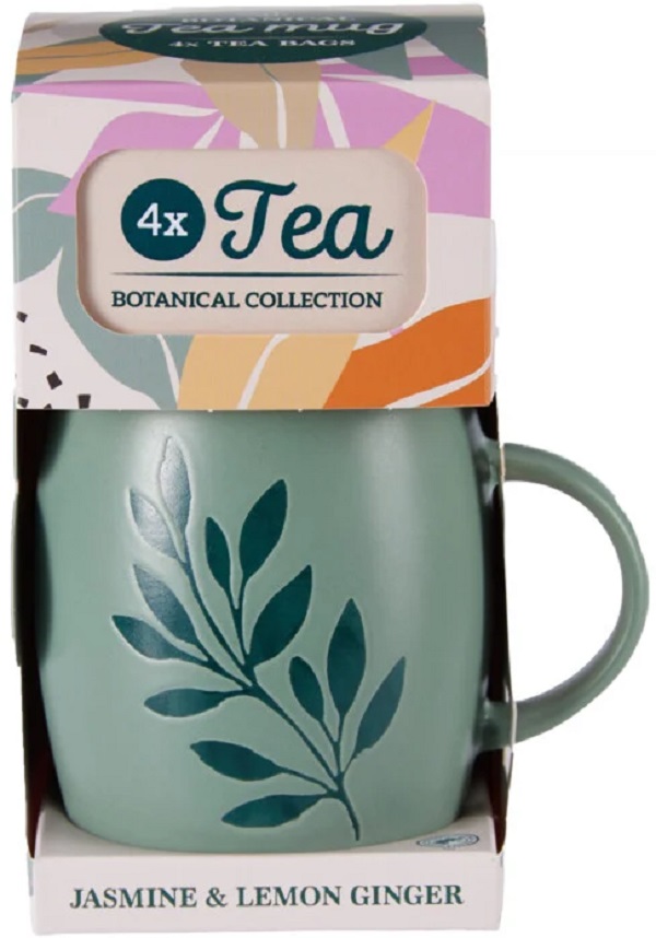 Imaginea produsului 'Set cană și ceai: Botanical. Cană verde'